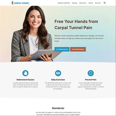 Carpal Tunnel Relief Niche Blog